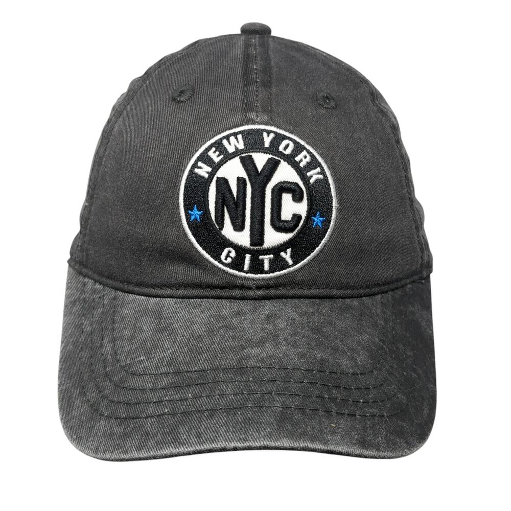 New York City Baseball Cap Gray One Size Adjustable Embroidered Torkia Apparel